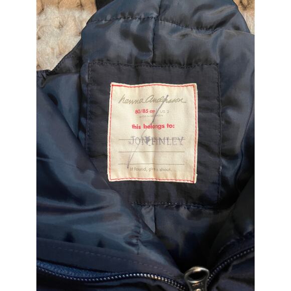 Hanna Anderson snow bib size 2t navy - Picture 3 of 5